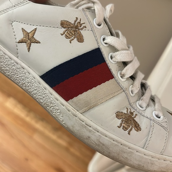 Gucci. Sneakers. Prob Size 5/5.5 WORN. Great for DARTYS in COLLEGE. - Picture 3 of 3
